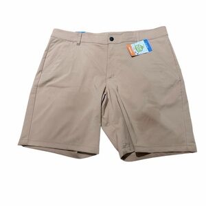 Columbia Men’s Shorts 36W 9” Inseam Active Fit Beige Khaki Performance NWT